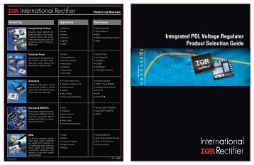 Integrated POL Voltage Regulator Product Selection Guide - IR