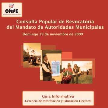 Consulta Popular de Revocatoria del Mandato de ... - ONPE