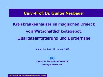 Vortrag Prof. Dr. Neubauer