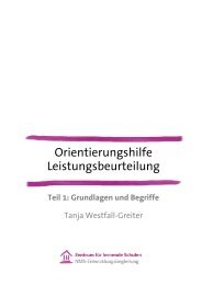 Orientierungshilfe Leistungsbeurteilung - NMSvernetzung