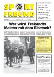 Wer wird Freistadts Meister mit dem Eisstock? - SPORT UNION ...