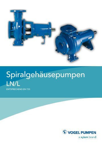 Spiralgehäusepumpen - Pumpenfabrik Ernst Vogel