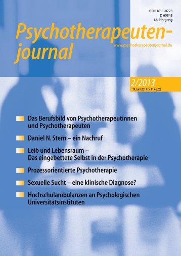 Psychotherapeutenjournal 2/2013 (.pdf)