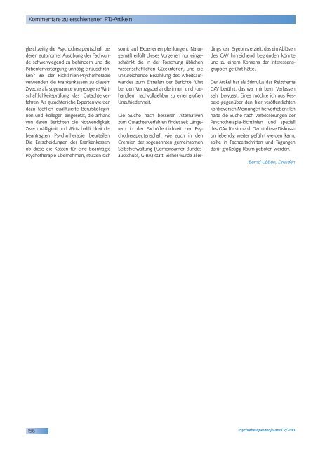 Psychotherapeutenjournal 2/2013 (.pdf)