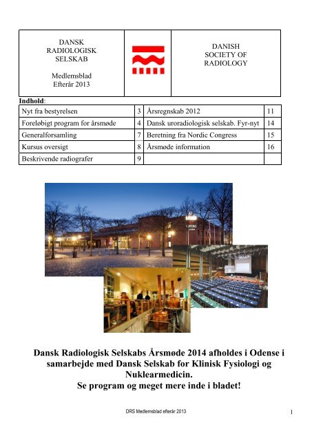 DRS medlemsblad efterÃ¥r 2013 - Dansk Radiologisk Selskab