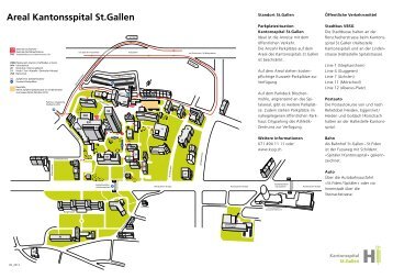 Areal Kantonsspital St.Gallen - ZeTuP