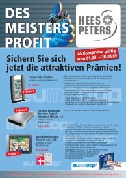 Sichern Sie sich jetzt die attraktiven Prämien! - Hees und Peters