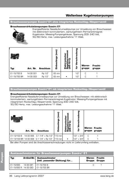 Lieferprogramm 2007 - Heizungs-Discount