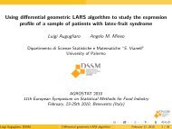 Using differential geometric LARS algorithm to study ... - Agrostat 2010
