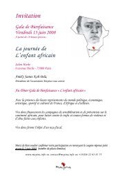 Invitation Gala de Bienfaisance Vendredi 13 juin 2008 - Femmes 3000