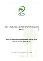 etat des lieux de la gestion forestiere durable pefc sud