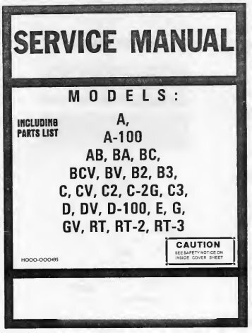 Hammond Organ Service Manual - Early Models (A,B ... - Audiofanzine