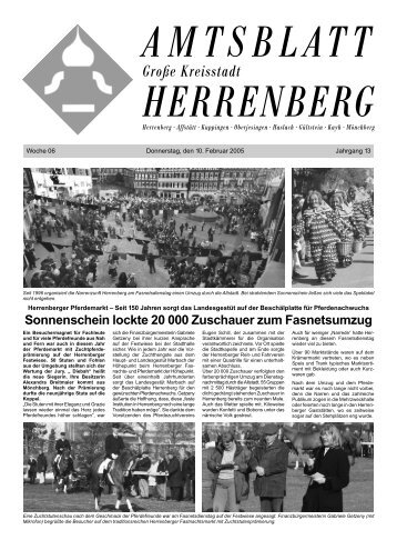 Amtsblatt der Großen Kreisstadt Herrenberg