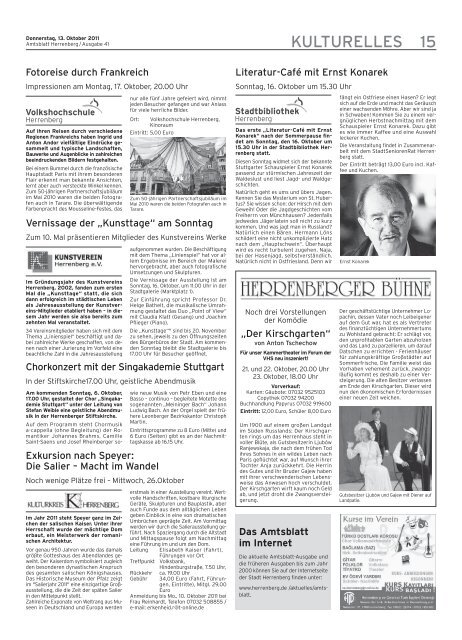 Das Amtsblatt im Internet - Herrenberg