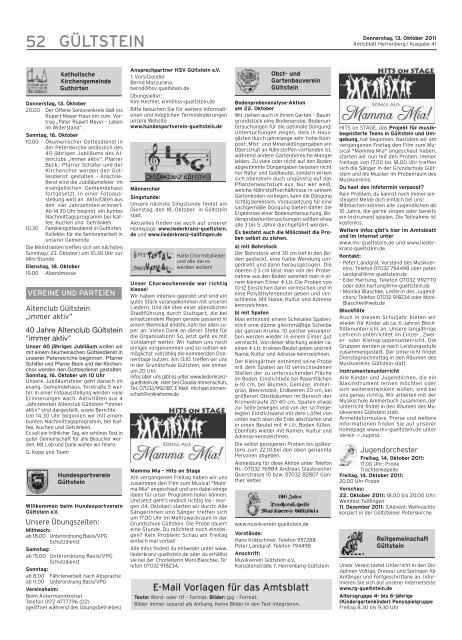 Das Amtsblatt im Internet - Herrenberg