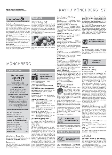 Das Amtsblatt im Internet - Herrenberg