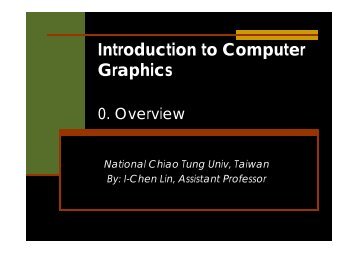 Introduction to Computer Graphics