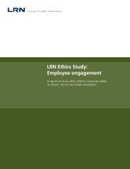 LRN Ethics Study: Employee engagement - Ethics Resource Center