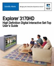 User Guide - Explorer 3170HD 4001534 - Scientific Atlanta