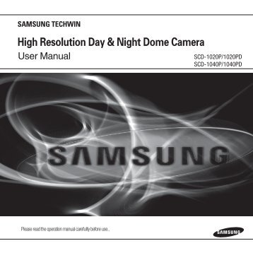 High Resolution Day & Night Dome Camera - Samsung CCTV