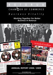 ANNUAL REPORT 2008 / 2009 - Rotorua Chamber of Commerce