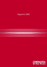 Rapporto annuale 2008 [PDF] - Compagnia di San Paolo