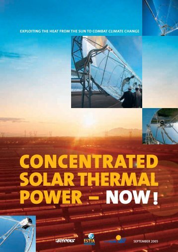 CONCENTRATED SOLAR THERMAL POWER â NOW - SolarPACES