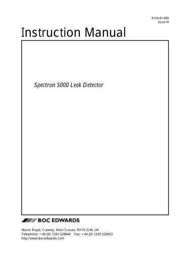 Spectron 5000 Leak Detector - MHz Electronics, Inc