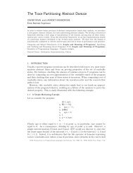 The Trace Partitioning Abstract Domain - CiteSeerX