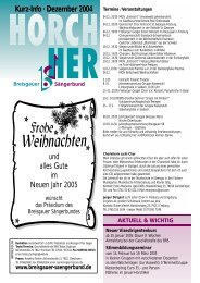 Horch Her - Breisgauer-SÃ¤ngerbund