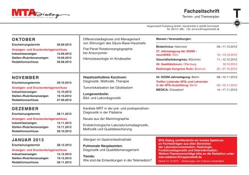 Media- Informationen 2012