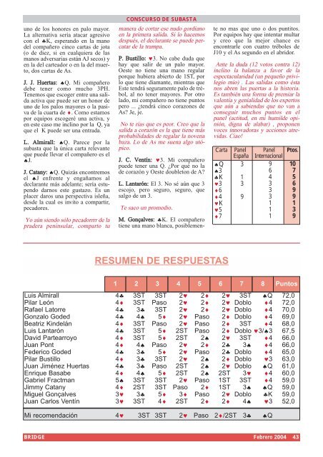 milagros del carteo - Asociación Española de Bridge