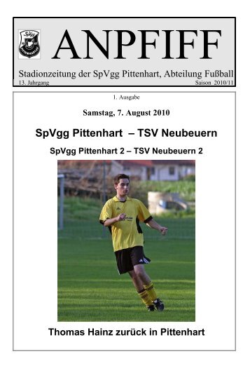 SpVgg Pittenhart â TSV Neubeuern