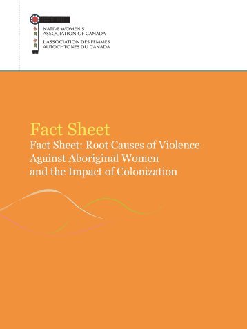 Root Causes of Violence Against Aboriginal Women and the Impact ...