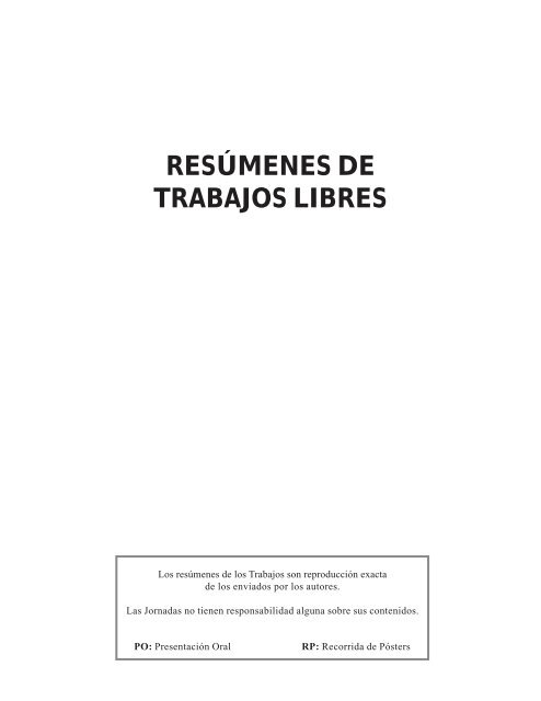 03. Resumenes TL. 19-72 r - Sociedad Argentina de PediatrÃ­a