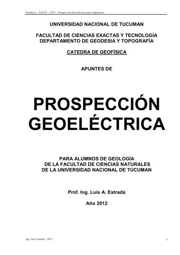 Geoelectrica para Geologos