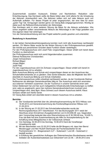 Protokoll vom 12.06.2012 - Hittisau