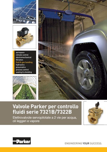 Valvole Parker per controllo fluidi serie 7321B/7322B - Sea