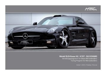 Modell SLS-Klasse W/ A197 - SLS 63AMG - MEC DESIGN