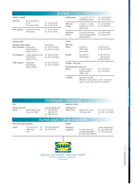 Vergleichsliste neu 21/08/03 - NTN-SNR Portal