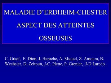 maladie d'erdheim-chester aspect des atteintes osseuses