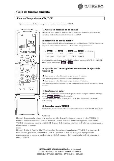 Introducción a las piezas de repuesto - Hitecsa