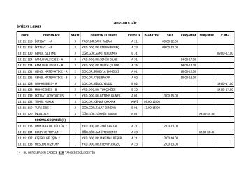 a 3 prof.dr.sami taban a 21 09.00-12.00 131111118 iktÄ±sat Ä±