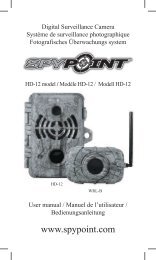 Die Bedienungsanleitung fÃ¼r Wildkamera SpyPoint HD-12 camo ...