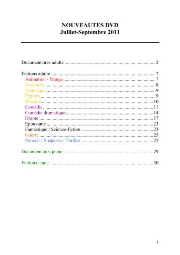 Documentaires adulte - Infocom94