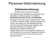 Personen-Wahrnehmung - Dr. Reinhard Mario Fox