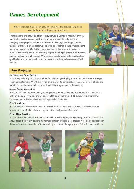 Meath GAA Strategic Review; 2012 (pdf) - Croke Park