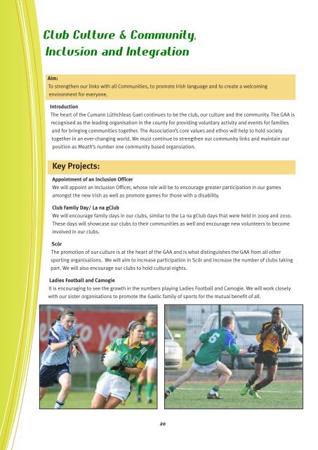 Meath GAA Strategic Review; 2012 (pdf) - Croke Park