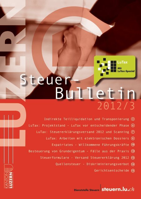 steuerbulletin 12 3 - Steuern Luzern - Kanton Luzern