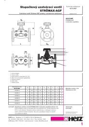 Stupačkový uzatvárací ventil STRÖMAX-AGF - Herz